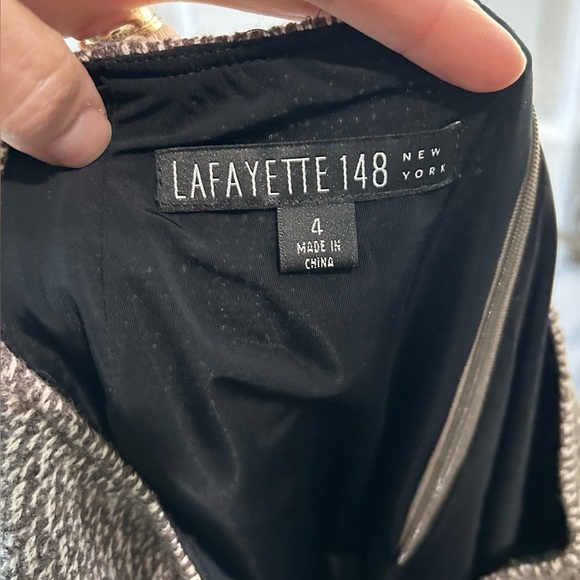 Lafayette 148 100% Wool Tulip Pleat Pencil Skirt Size 4 Old Money Career Preppy - Picture 3 of 9